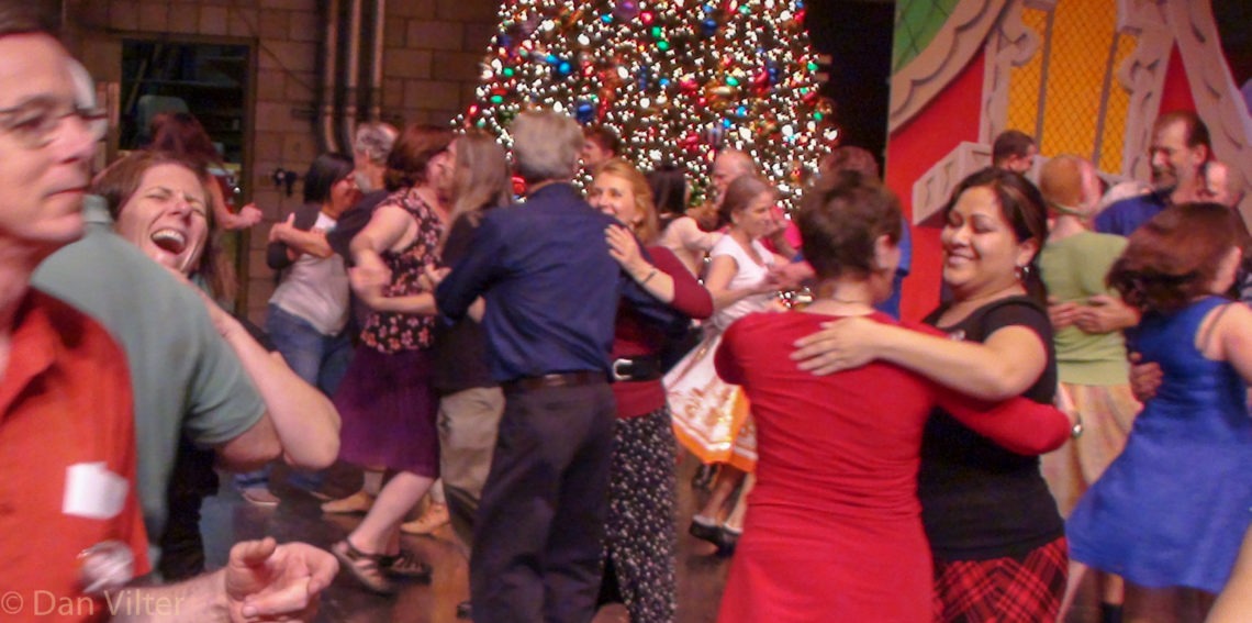 Group Dancing at Boxing Day